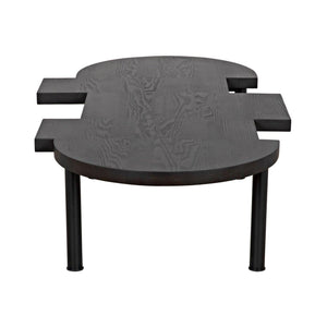 Reclaimed Lumber Puzzle Coffee Table, Steel Legs-CFC Furniture-Blue Hand Home
