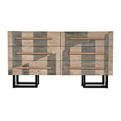 Reclaimed Lumber Hancock Dresser w/stencil-CFC Furniture-Blue Hand Home
