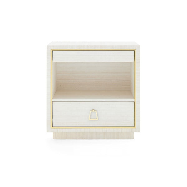 Villa & House - Parker 2-drawer Side Table, Light Natural-Bungalow 5-Blue Hand Home