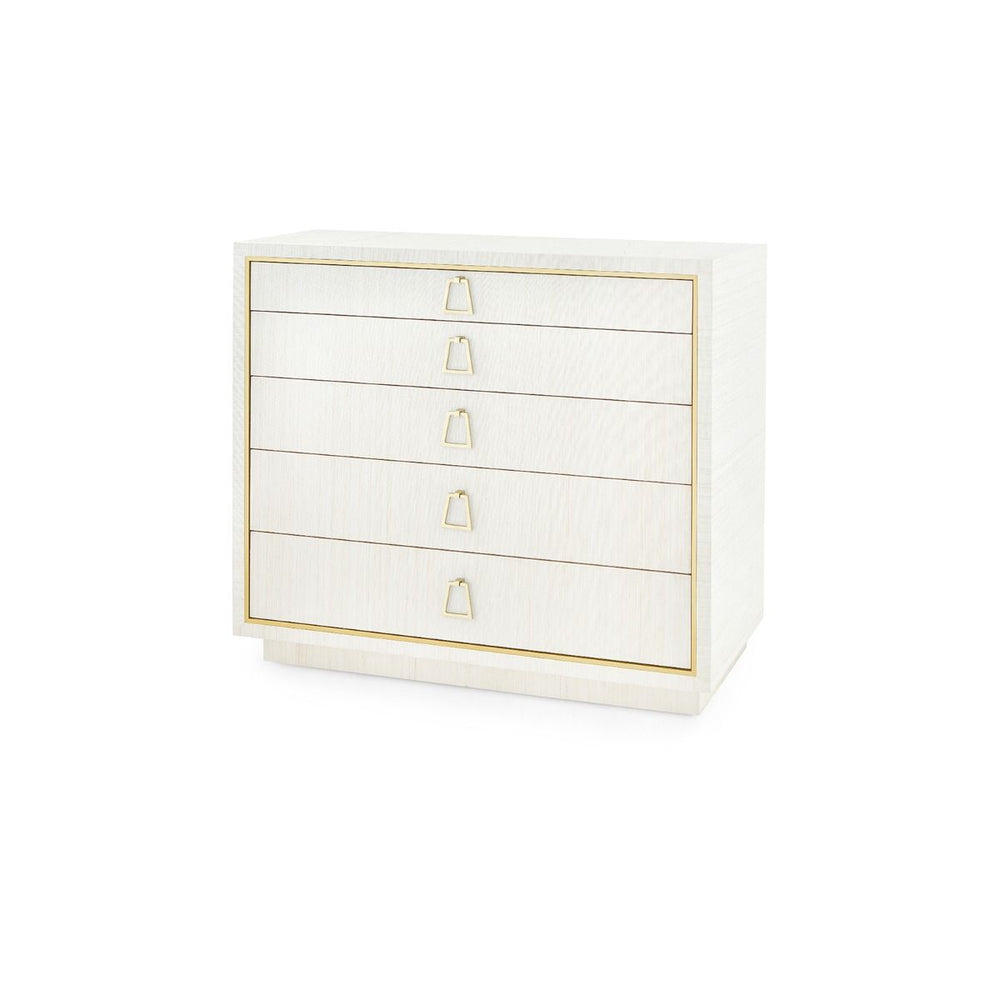Villa & House - Parker Large 5-drawer, Light Natural-Bungalow 5-Blue Hand Home