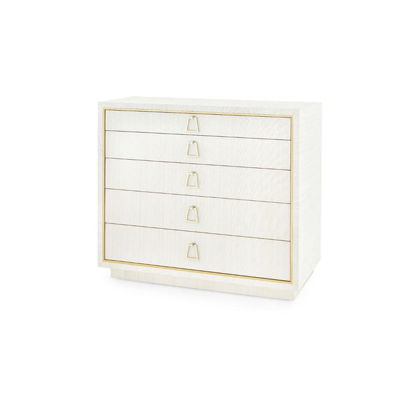 Villa & House - Parker Large 5-drawer, Light Natural-Bungalow 5-Blue Hand Home