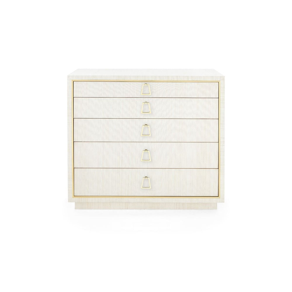 Villa & House - Parker Large 5-drawer, Light Natural-Bungalow 5-Blue Hand Home