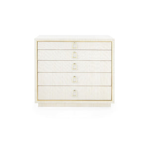 Villa & House - Parker Large 5-drawer, Light Natural-Bungalow 5-Blue Hand Home
