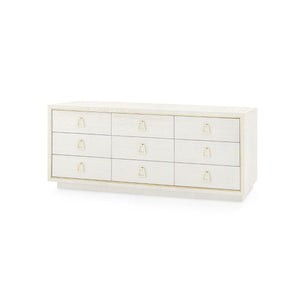 Villa & House - Parker Extra Large 9-drawer, Silver-Bungalow 5-Blue Hand Home