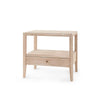 Villa & House - Paola 1-drawer Side Table, Bleached Cerused Oak-Bungalow 5-Blue Hand Home