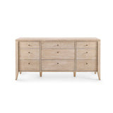 Villa & House - Paola Extra Large 9-drawer, Bleached Cerused Oak-Bungalow 5-Blue Hand Home