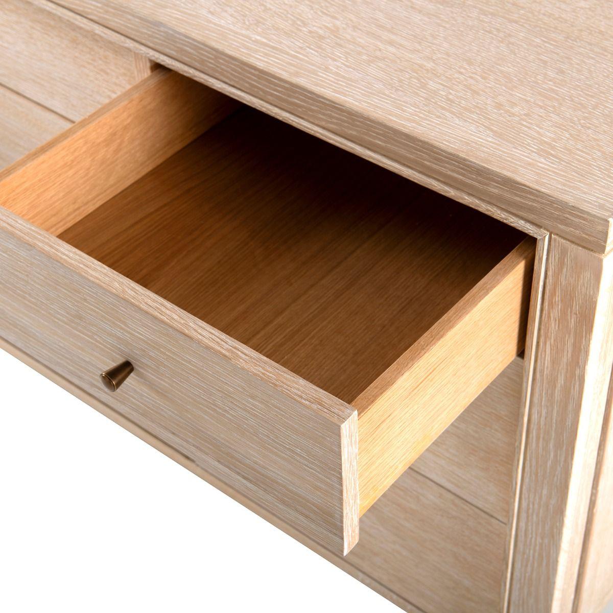 Villa &amp; House - Paola Extra Large 9-drawer, Bleached Cerused Oak-Bungalow 5-Blue Hand Home