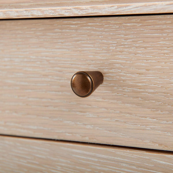 Villa & House - Paola Desk, Bleached Cerused Oak-Bungalow 5-Blue Hand Home