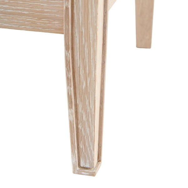 Villa & House - Paola 1-drawer Side Table, Bleached Cerused Oak-Bungalow 5-Blue Hand Home