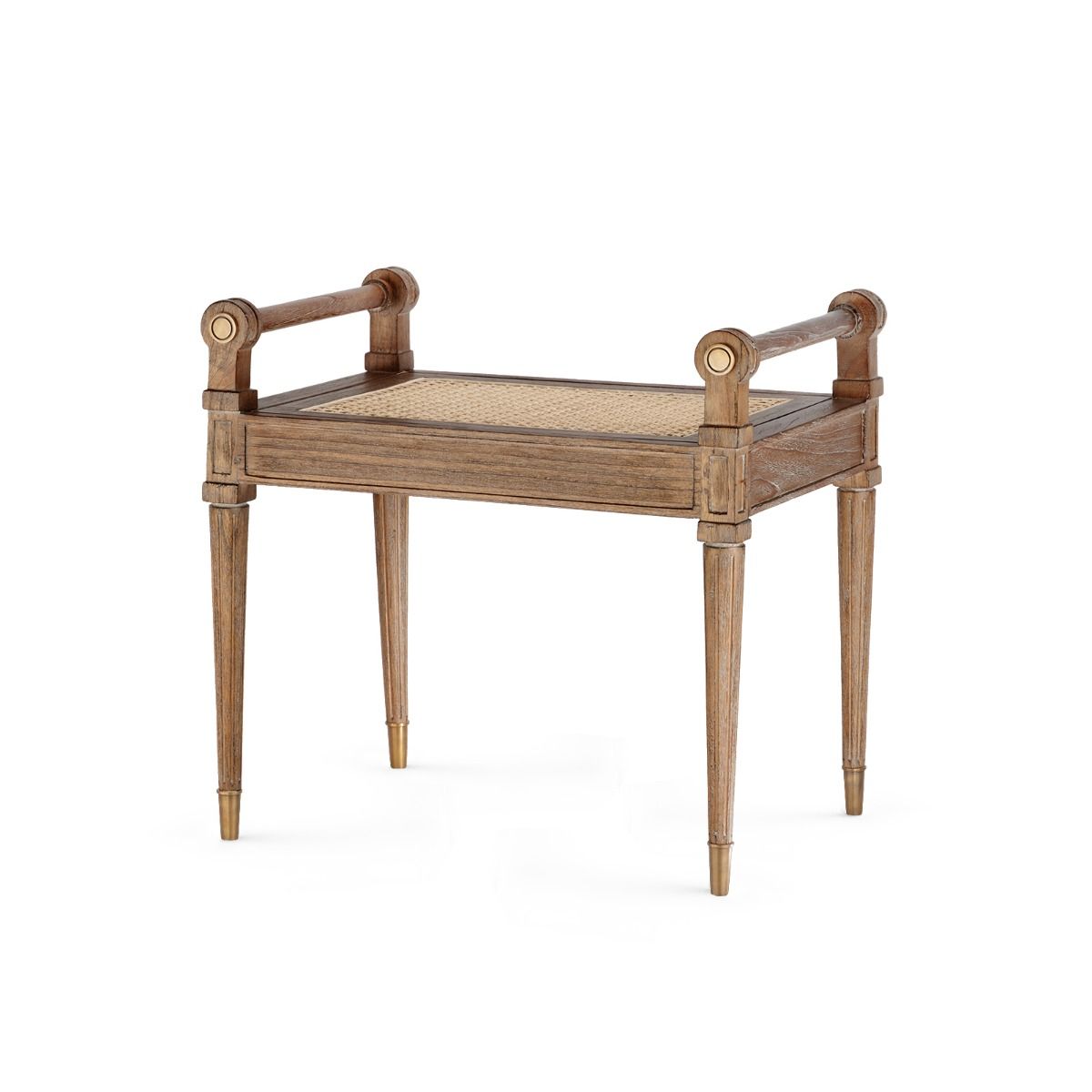 Villa &amp; House - Paris Bench, Driftwood-Bungalow 5-Blue Hand Home