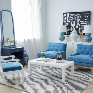 Villa & House - Parsons Coffee Table In White-Bungalow 5-Blue Hand Home