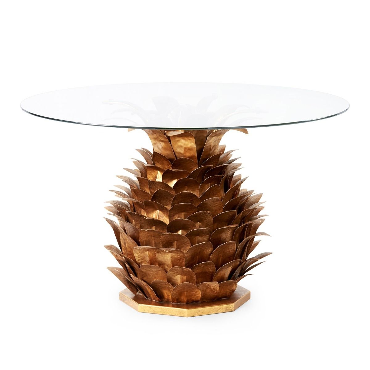 Villa & House - Pineapple Side Cocktail Table Base, Gold-Bungalow 5-Blue Hand Home