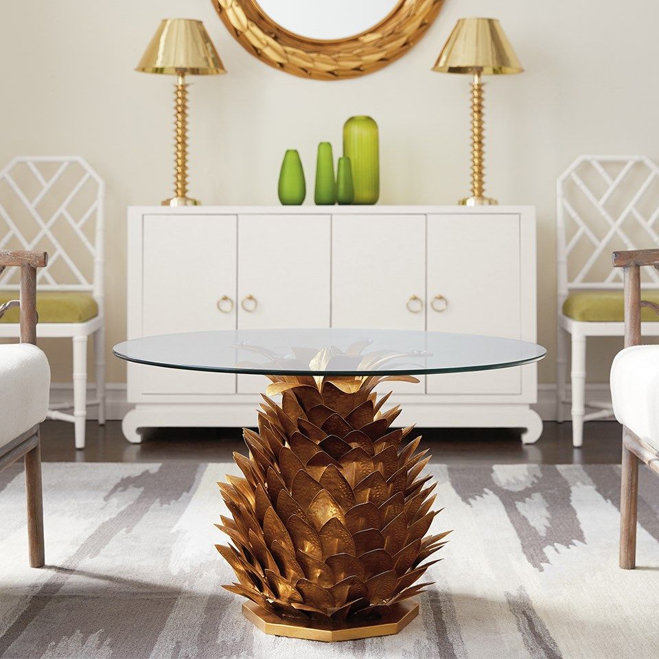 Villa & House - Pineapple Cocktail Table Top, Clear-Bungalow 5-Blue Hand Home