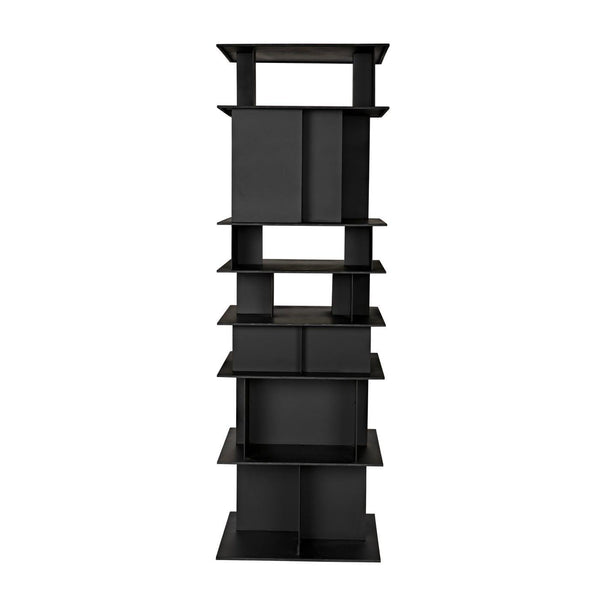 Pisa Shelf, Black Steel-Noir Furniture-Blue Hand Home