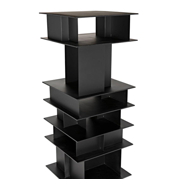 Pisa Shelf, Black Steel-Noir Furniture-Blue Hand Home