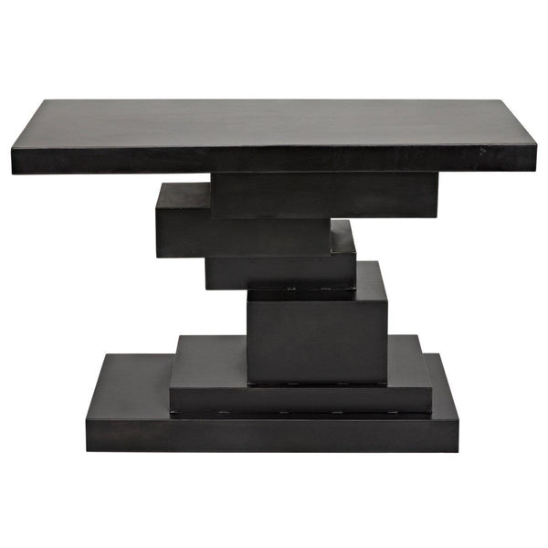 Noir Furniture Platoon Console, Black Metal-Noir Furniture-Blue Hand Home