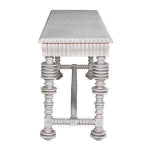 Portuguese Console, White Wash-Noir Furniture-Blue Hand Home