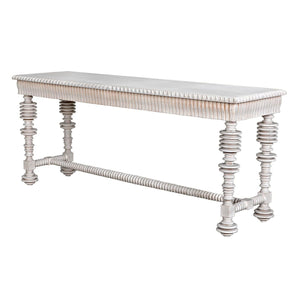 Portuguese Console, White Wash-Noir Furniture-Blue Hand Home