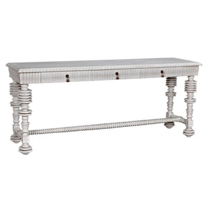 Portuguese Console, White Wash-Noir Furniture-Blue Hand Home