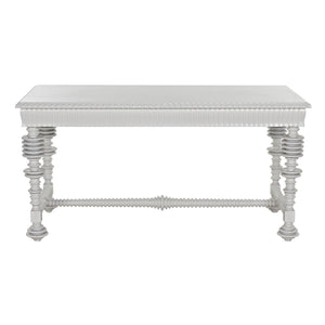 Portuguese Desk, Small, Solid White-Noir Furniture-Blue Hand Home