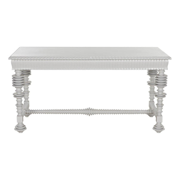 Portuguese Desk, Small, Solid White-Noir Furniture-Blue Hand Home