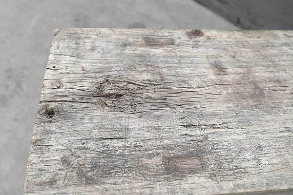 Primitive Antique Console-Organic Restoration-Blue Hand Home