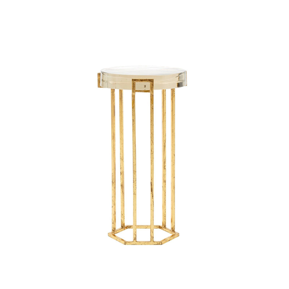 Villa & House - Prism Round Side Table, Gold-Bungalow 5-Blue Hand Home