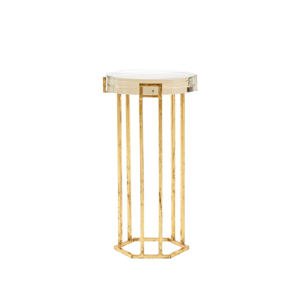 Villa & House - Prism Round Side Table, Gold-Bungalow 5-Blue Hand Home