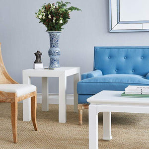 Villa & House - Parsons Side Table In White-Bungalow 5-Blue Hand Home