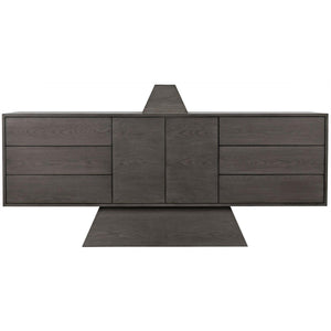 Pyramid Cabinet, Oak Solid/Oak Plywood Veneer-CFC Furniture-Blue Hand Home