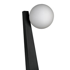 Noir Roy Floor Lamp, Black Metal-Noir Furniture-Blue Hand Home
