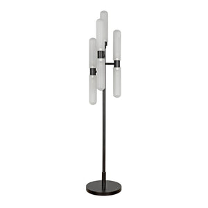 Noir Dominique Floor Lamp, Black Metal-Noir Furniture-Blue Hand Home