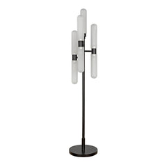 Noir Dominique Floor Lamp, Black Metal-Noir Furniture-Blue Hand Home