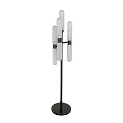Noir Dominique Floor Lamp, Black Metal-Noir Furniture-Blue Hand Home
