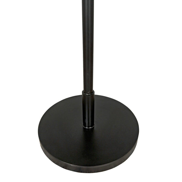 Noir Dominique Floor Lamp, Black Metal-Noir Furniture-Blue Hand Home