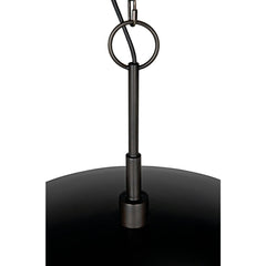 Noir Anton Pendant, Metal with Aged Brass Finish-Noir Furniture-Blue Hand Home