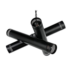 Javelin Chandelier, Black Steel