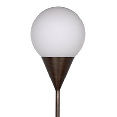 Cone Floor Lamp, Aged Brass Finish