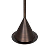 Cone Floor Lamp, Aged Brass Finish-Noir Furniture-Blue Hand Home