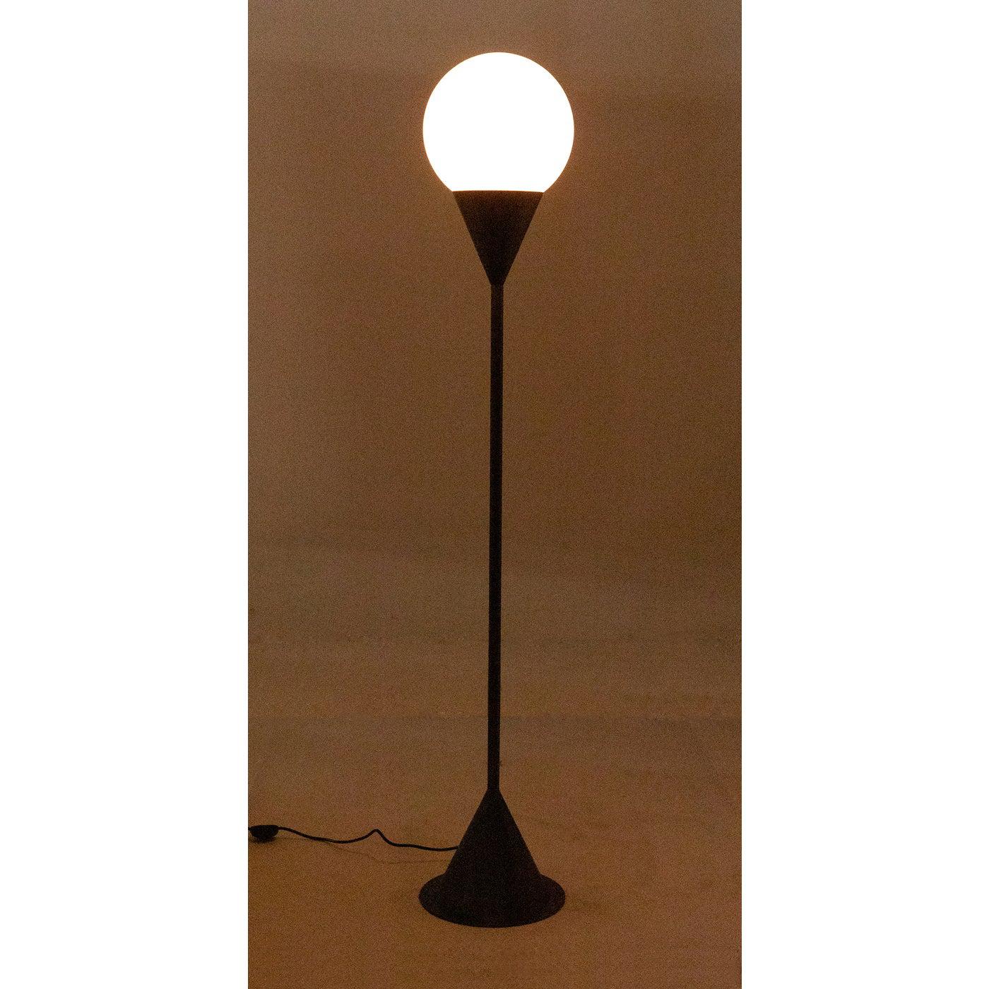 Cone Floor Lamp, Aged Brass Finish