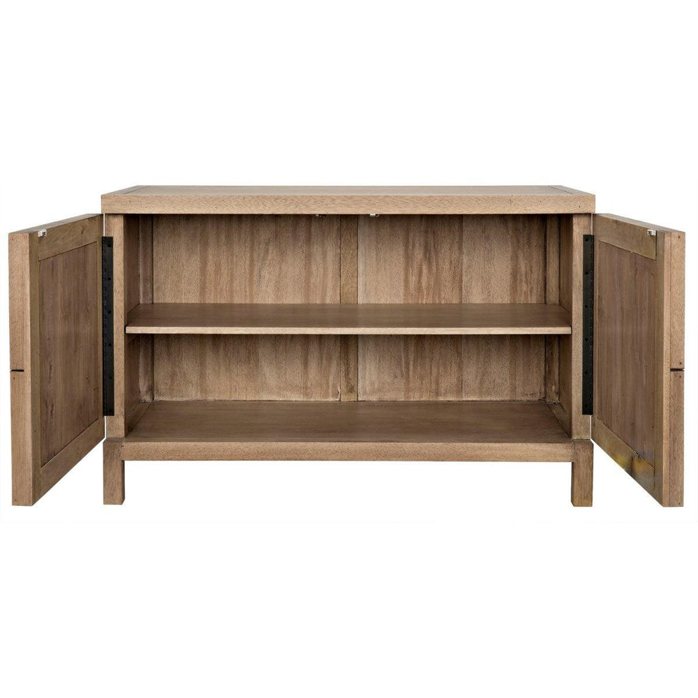 Noir 2 Door Quadrant Sideboard, Washed Walnut-Noir Furniture-Blue Hand Home
