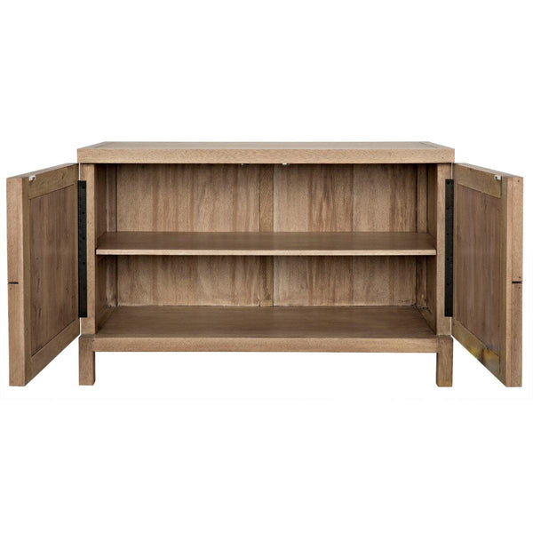 Noir 2 Door Quadrant Sideboard, Washed Walnut-Noir Furniture-Blue Hand Home