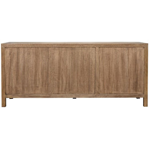 Noir Quadrant 3 Door Sideboard, Washed Walnut-Noir Furniture-Blue Hand Home