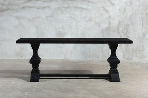 Reclaimed Elm Console – With Rail Leg-Organic Restoration-Blue Hand Home