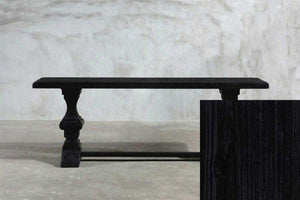 Reclaimed Elm Console – With Rail Leg-Organic Restoration-Blue Hand Home