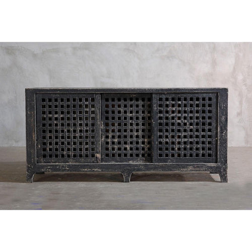 Reclaimed Elm Slatted Buffet-Organic Restoration-Blue Hand Home