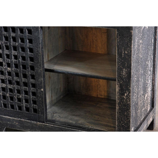 Reclaimed Elm Slatted Buffet-Organic Restoration-Blue Hand Home