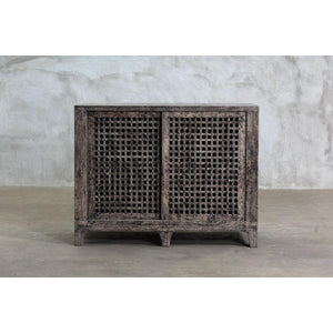 Reclaimed Elm Small Slatted Buffet-Organic Restoration-Blue Hand Home