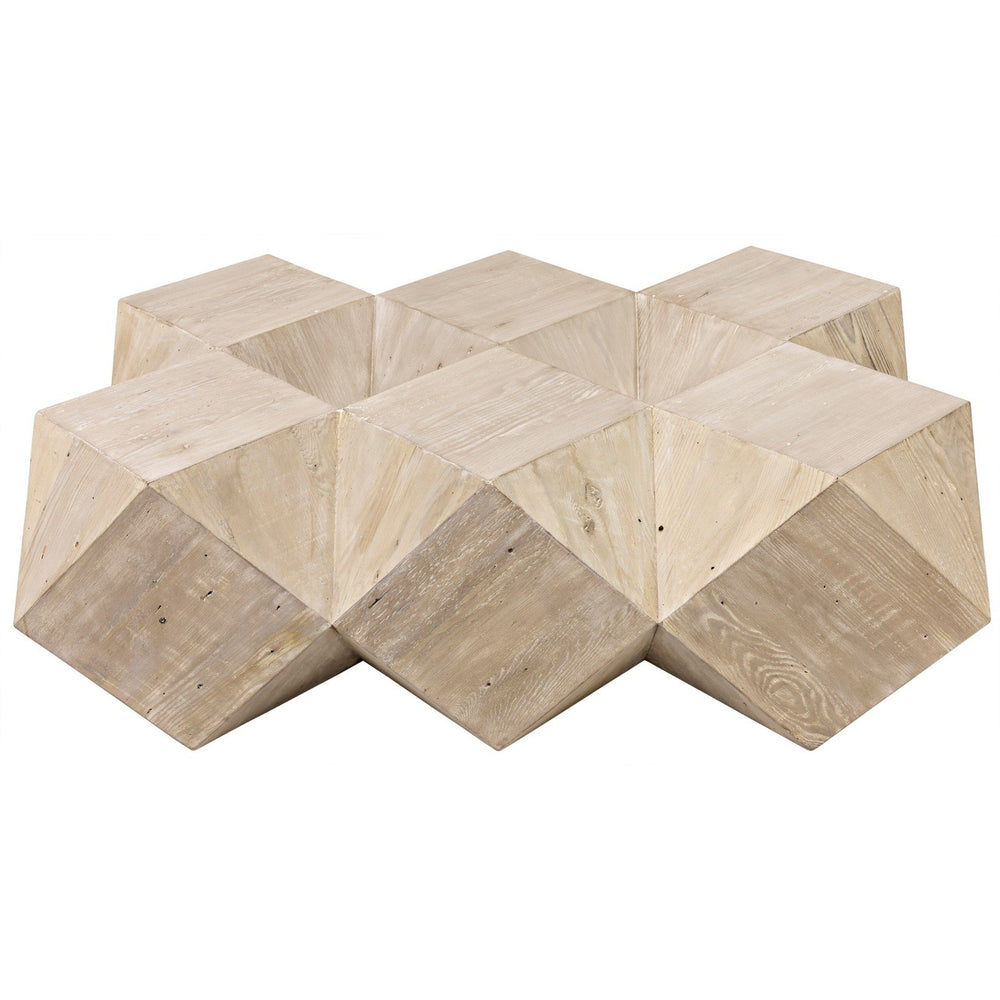 Reclaimed Lumber Iconsahedron Coffee Table, Small-CFC Furniture-Blue Hand Home