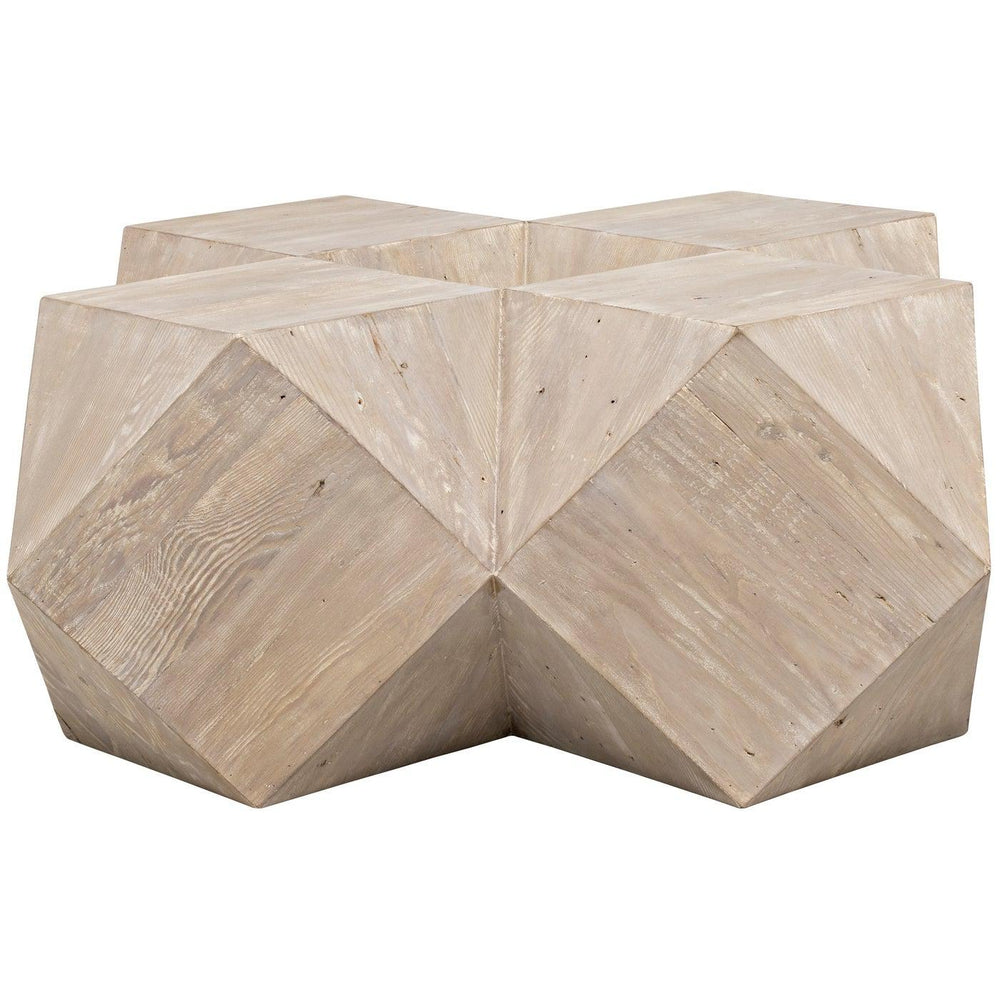 Reclaimed Lumber Iconsahedron Coffee Table, Small-CFC Furniture-Blue Hand Home